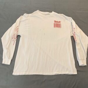Slipknot Shirt Mens XL White Wait And Bleed Graphic Long Sleeve‎ Tee T-Shirt